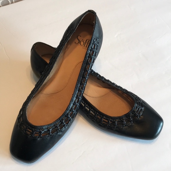sofft black flats
